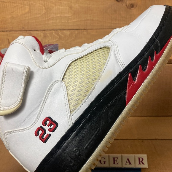 Jordan 5 Fusion 'Varsity Red - Black / White' Air Force 1 - Picture 11 of 16